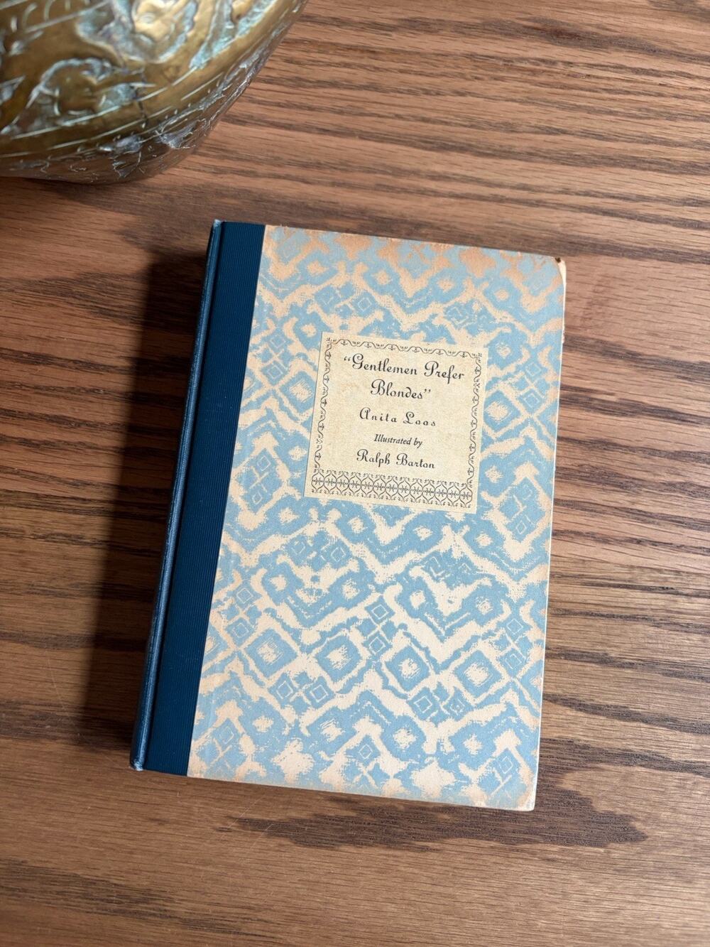 Antique 1925 ‘Gentleman Prefer Blondes’ Anita Loos Hardcover Satirical Book